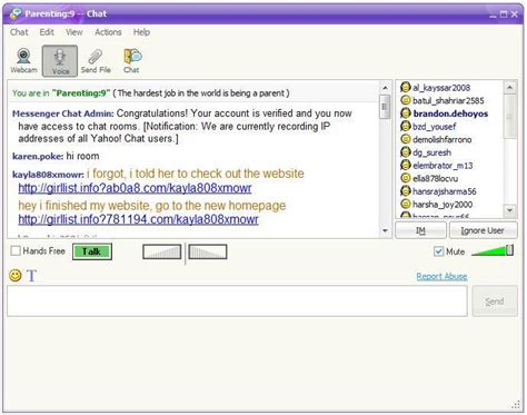 yahoo messenger chat rooms|More.